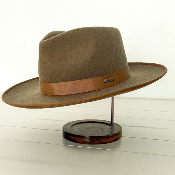 Gigi Pip Monroe Rancher Fedora Hat - Brown, Size 59 M/L - Like New ($146 Retail) - Picture 1 of 6